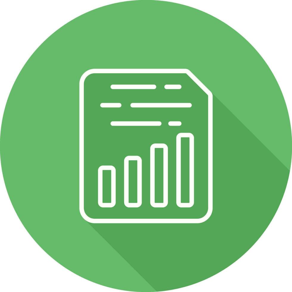 Document Insert Chart Vector Icon