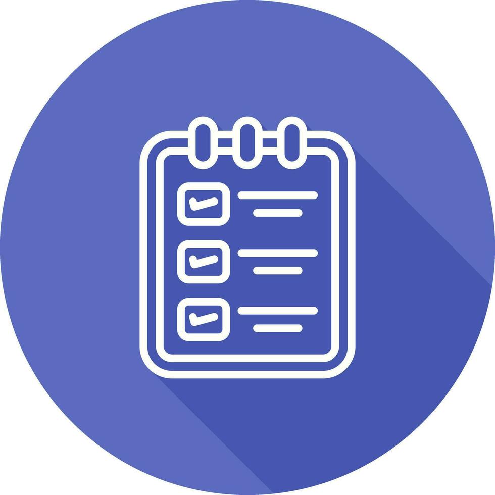 Memo pad with checklist Vector Icon