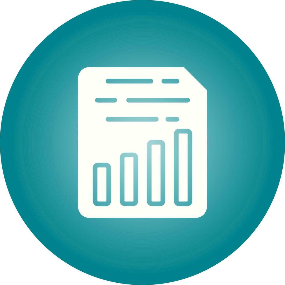 Document Insert Chart Vector Icon