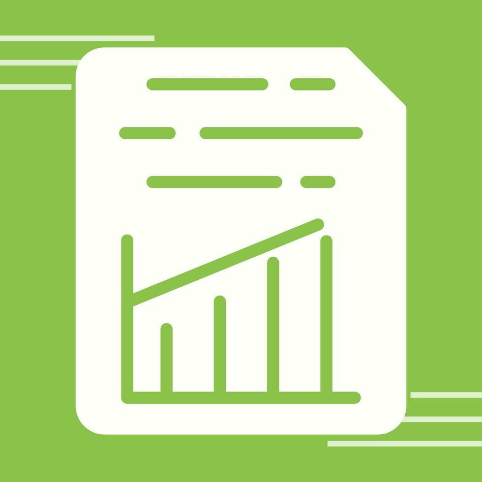 Document Insert Graph Vector Icon
