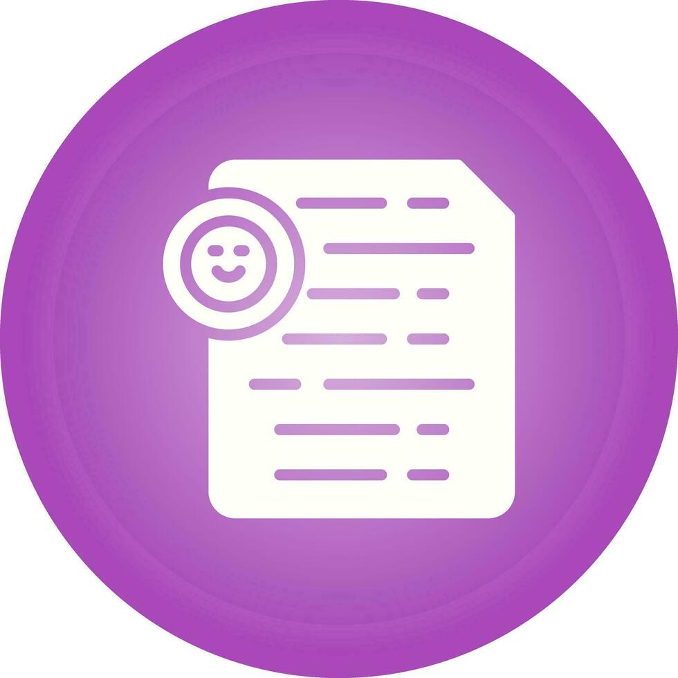 Document Insert Emoji Vector Icon