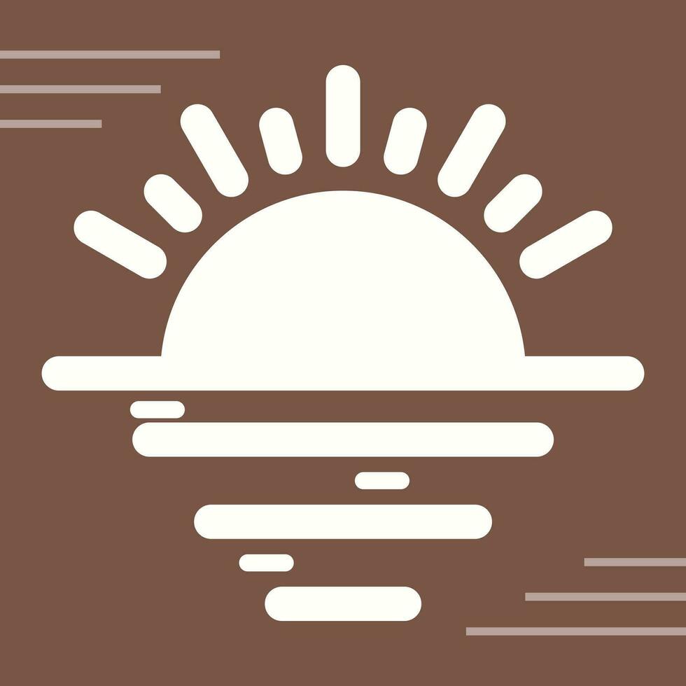 Sunset Vector Icon