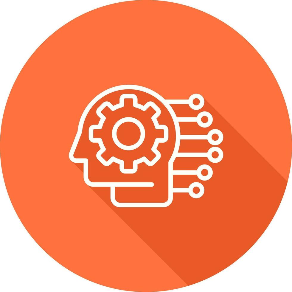 icono de vector de aprendizaje automático