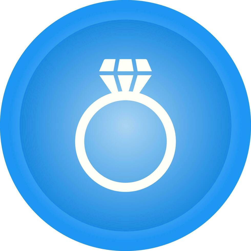 icono de vector de anillo de diamante