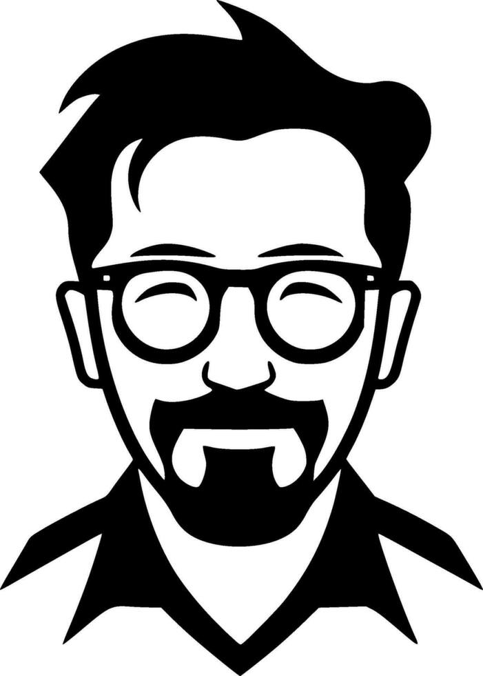 profesor - minimalista y plano logo - vector ilustración