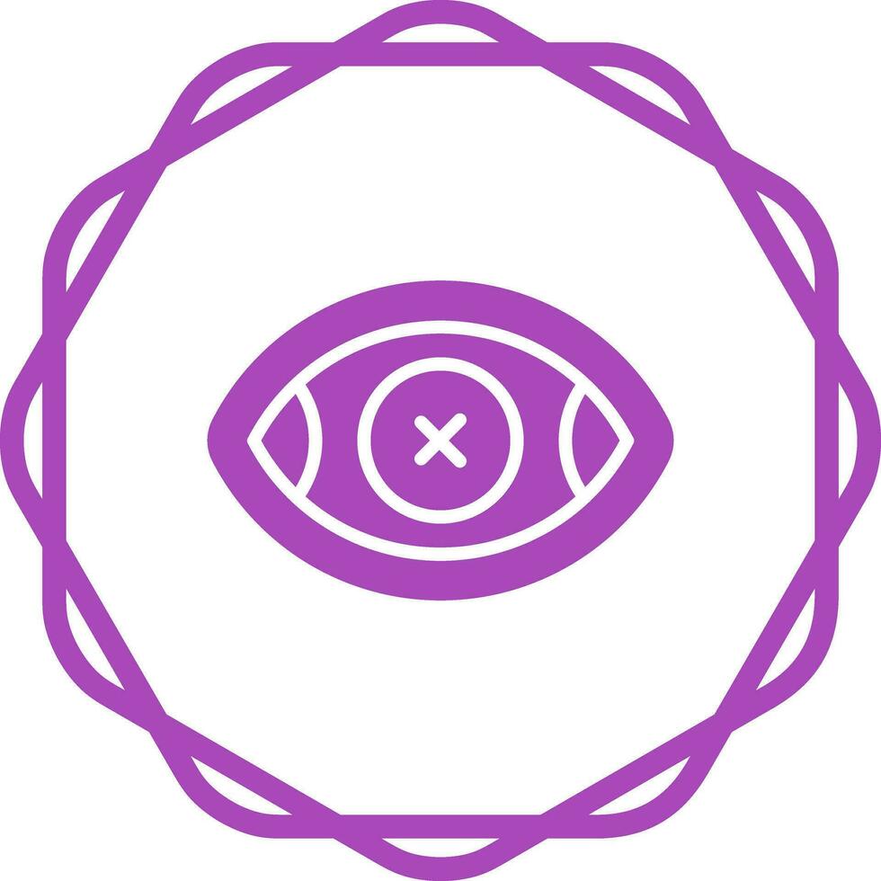 Eye Crossed Vector Icon