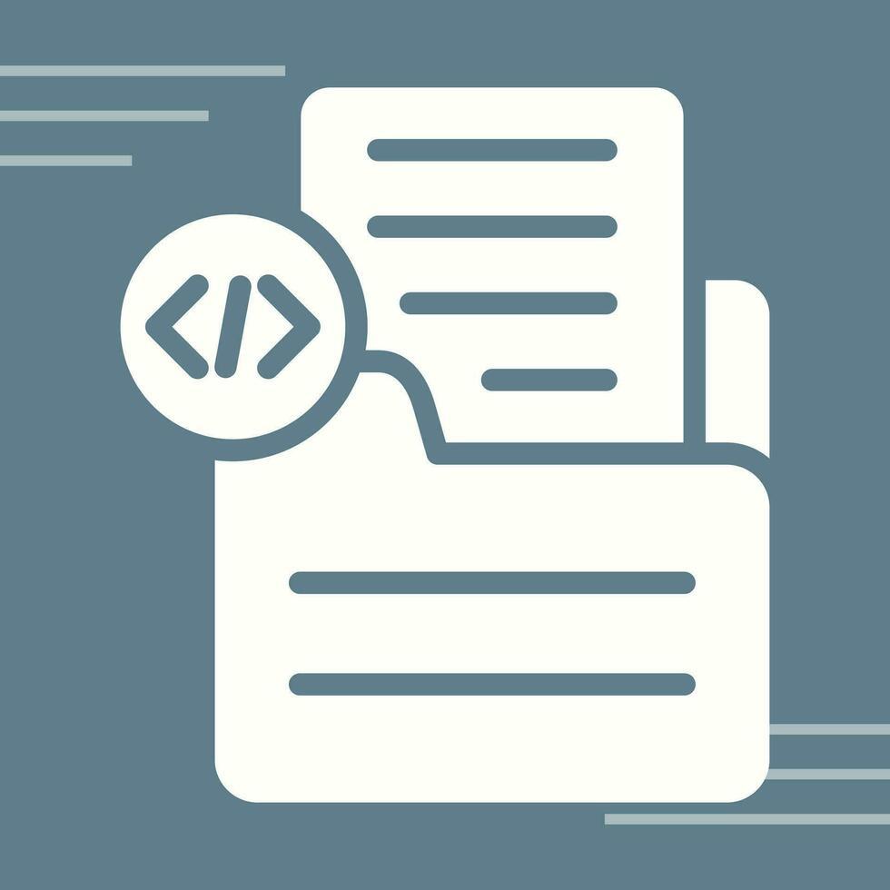 Document Insert Code Vector Icon