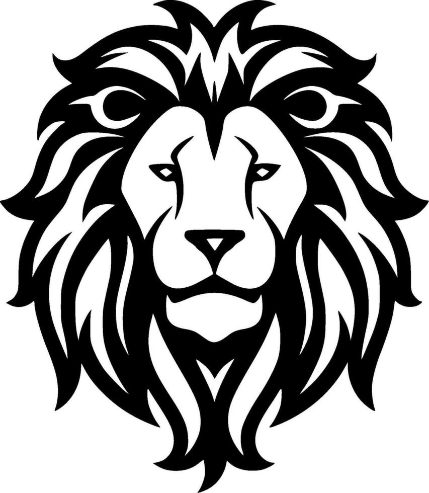 Lion - Minimalist and Flat Logo - Vector illustration