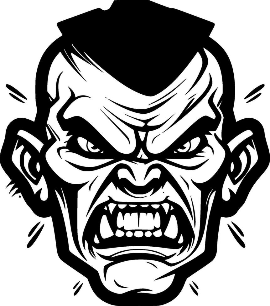 Zombie - Minimalist and Flat Logo - Vector illustration