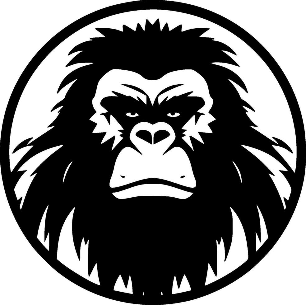 Gorilla - High Quality Vector Logo - Vector illustration ideal for T-shirt graphic