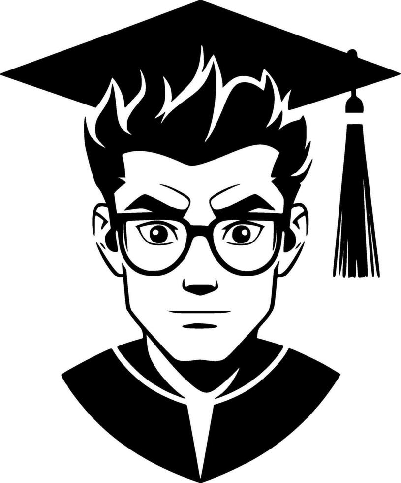 Grad - Black and White Isolated Icon - Vector illustration