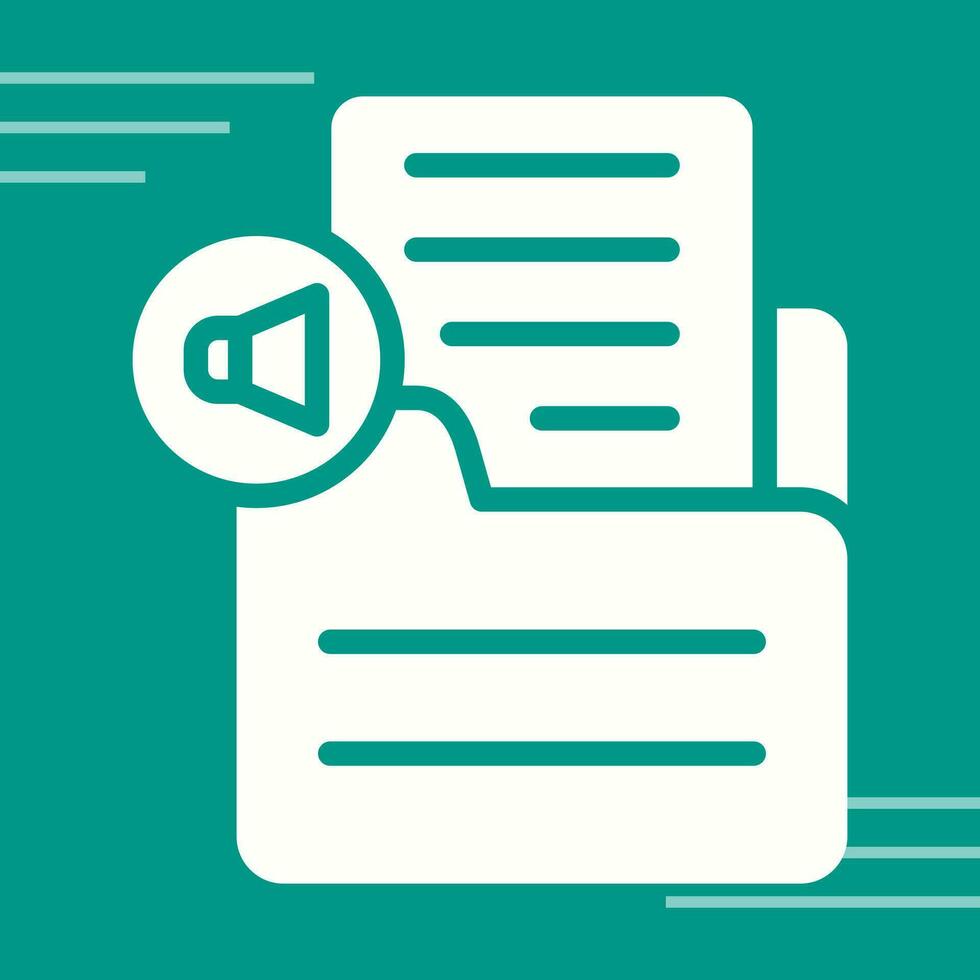 Document Insert Audio Vector Icon