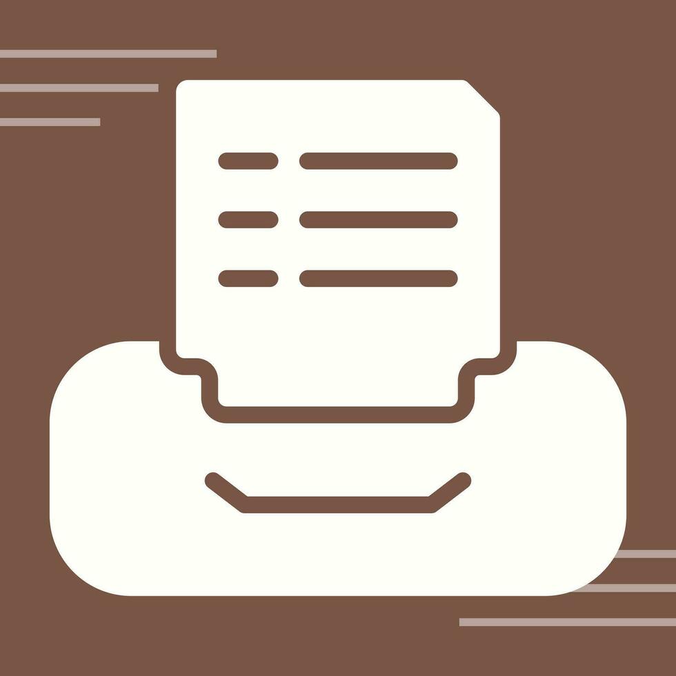 Filing cabinet with files Vector Icon