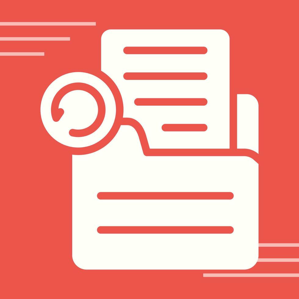 Document Undo Vector Icon