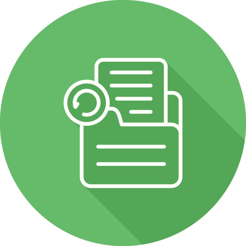 Document Undo Vector Icon
