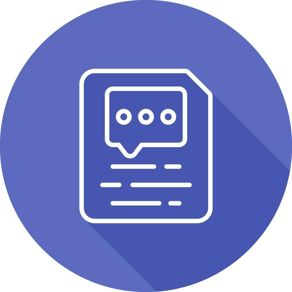 Document Insert Comment Vector Icon