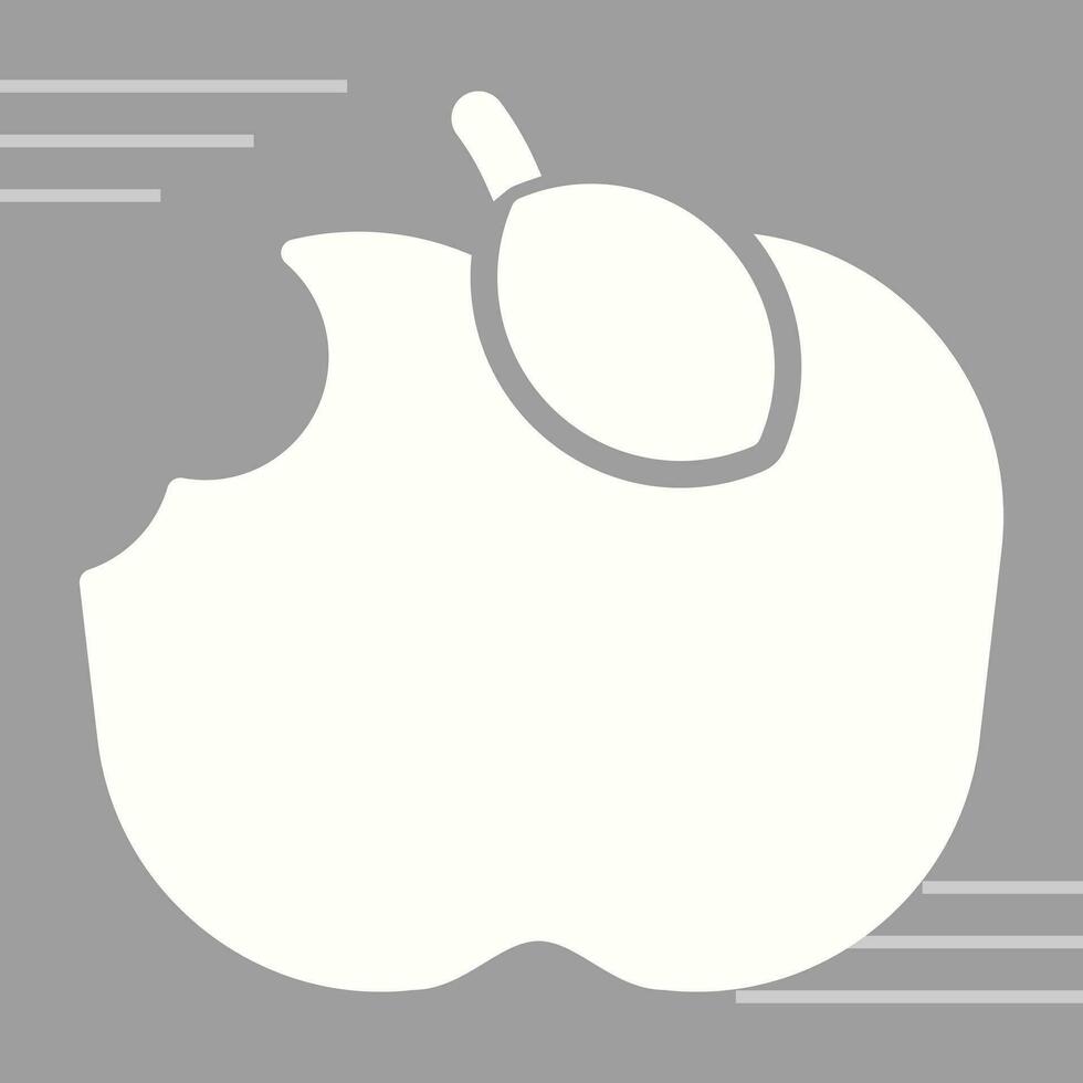 Apple Eaten Vector Icon