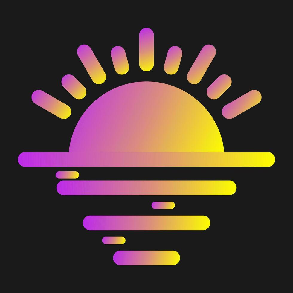 Sunset Vector Icon
