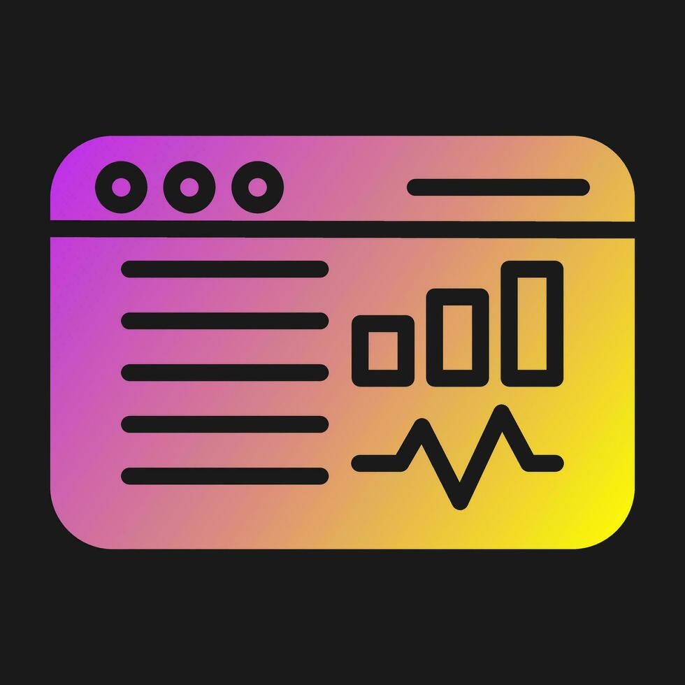 Social Media Analytics Vector Icon