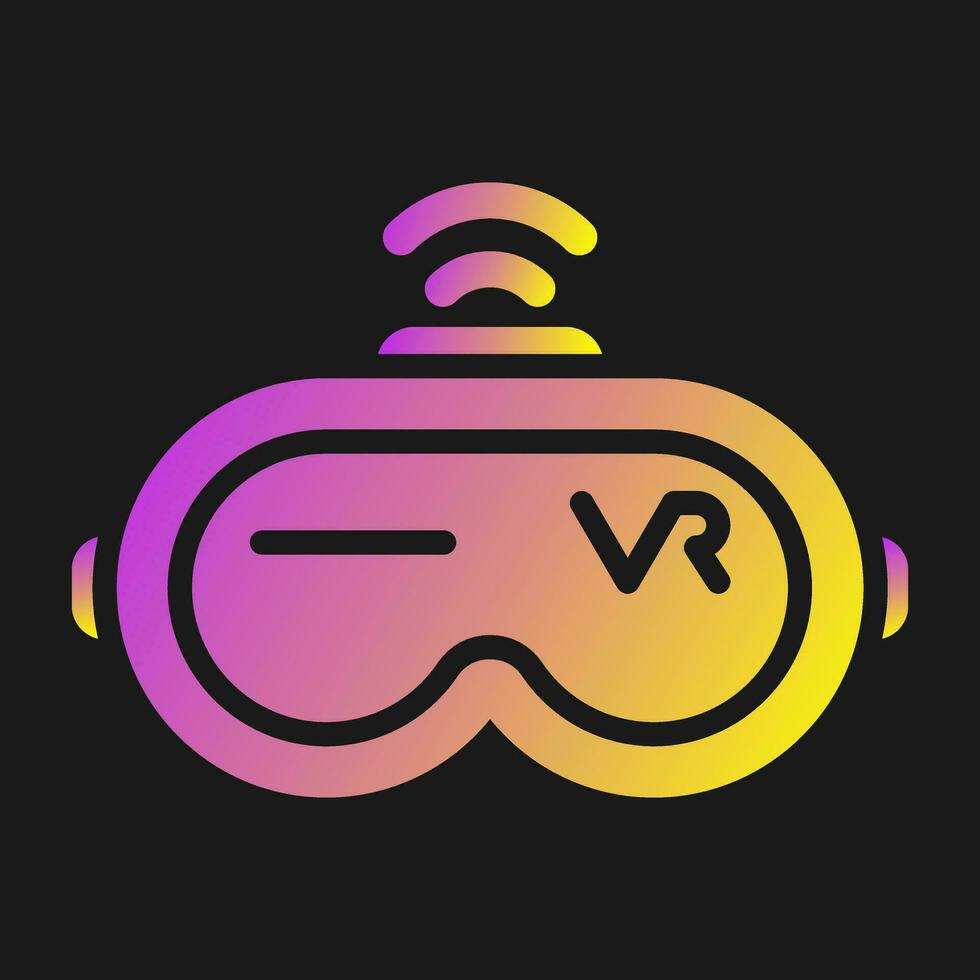 Virtual Reality Headset Vector Icon