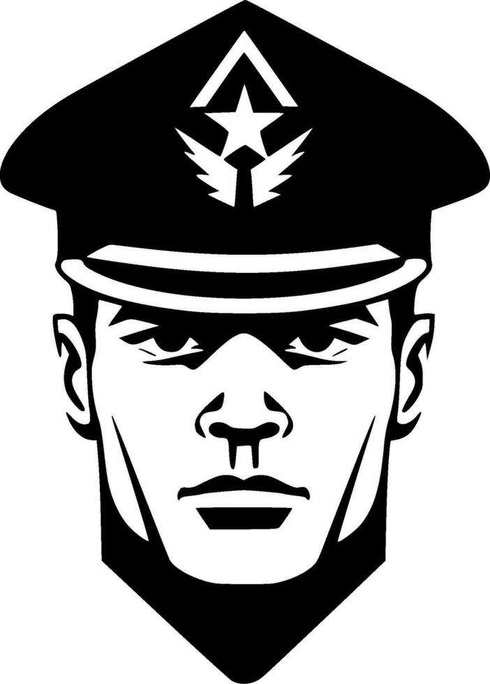 militar - alto calidad vector logo - vector ilustración ideal para camiseta gráfico