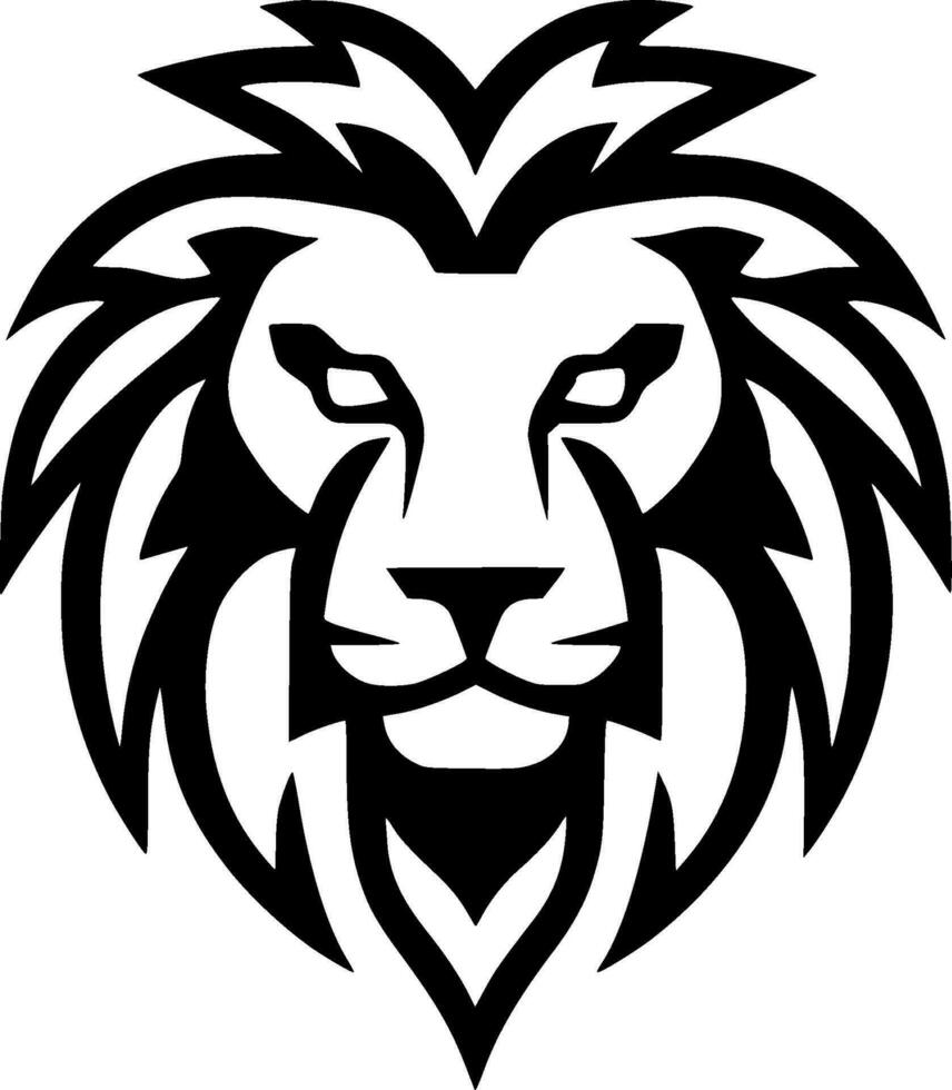 Lion - Minimalist and Flat Logo - Vector illustration