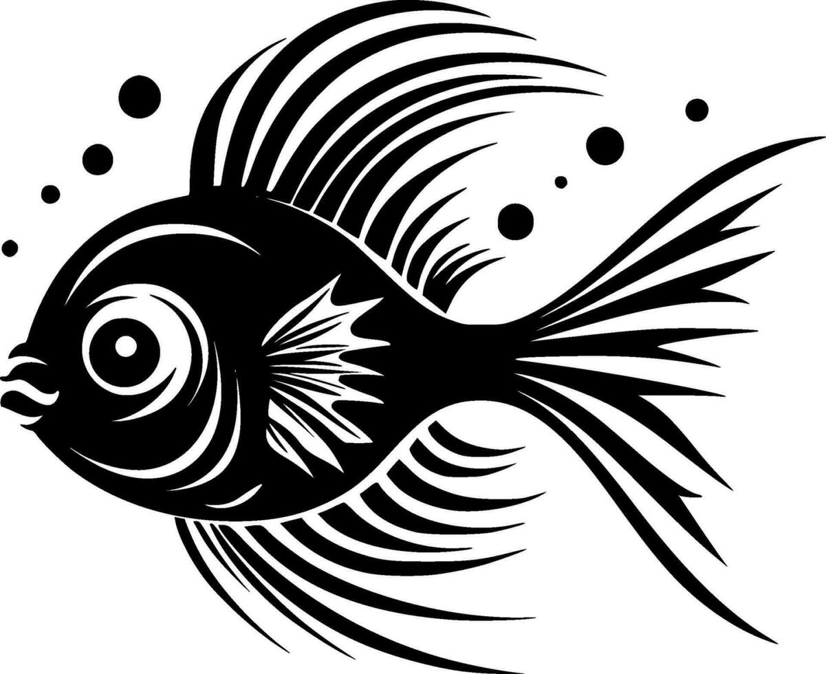 Fish - High Quality Vector Logo - Vector illustration ideal for T-shirt graphic