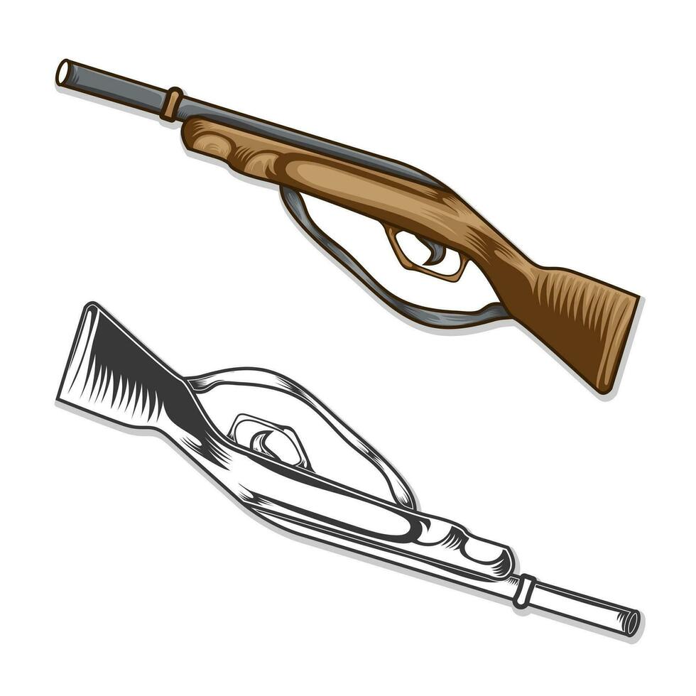 Hunting Target gun vector design Bundle