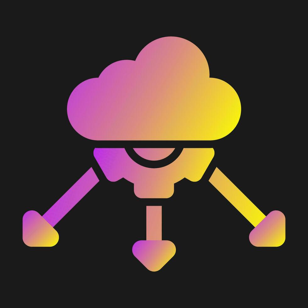 Network Load Balancing Vector Icon