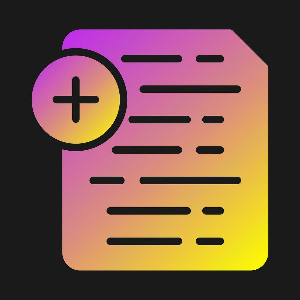 Document Insert Icon Vector Icon