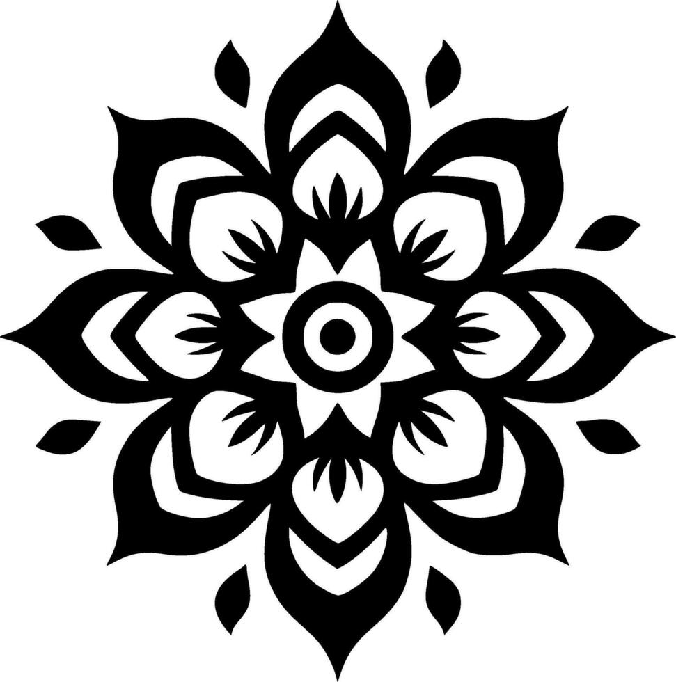 Mandala - High Quality Vector Logo - Vector illustration ideal for T-shirt graphic