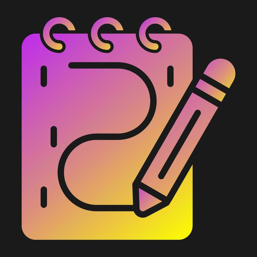 Sketching Vector Icon