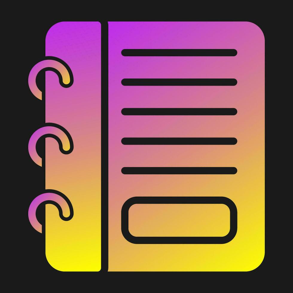 Notepad Vector Icon