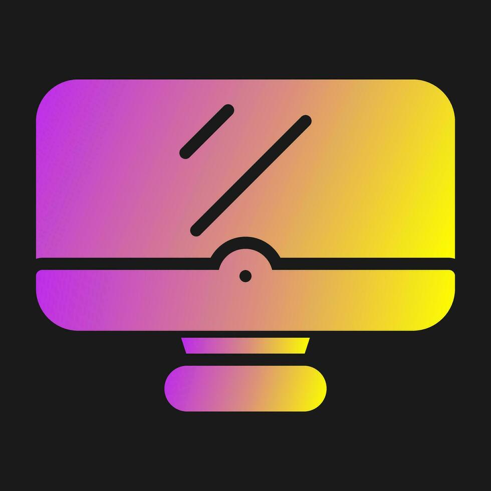 Desktop computer Vector Icon