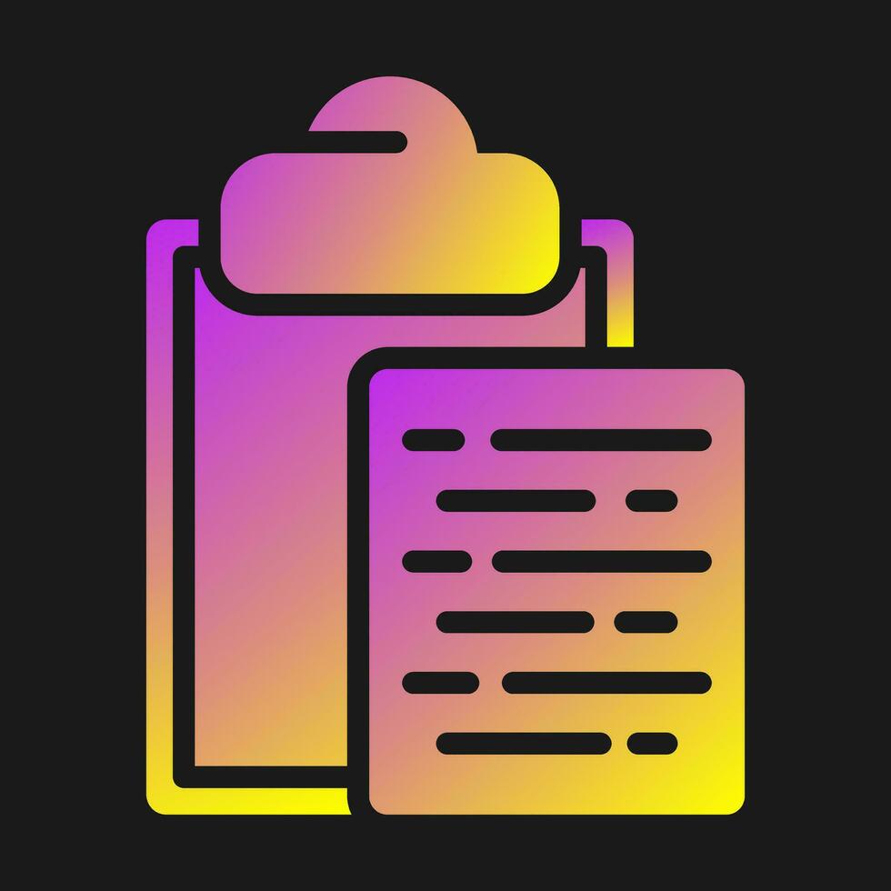 Document Paste Vector Icon