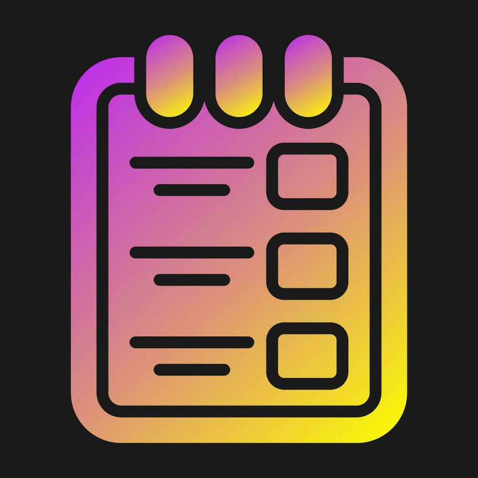 Task list with clipboard Vector Icon