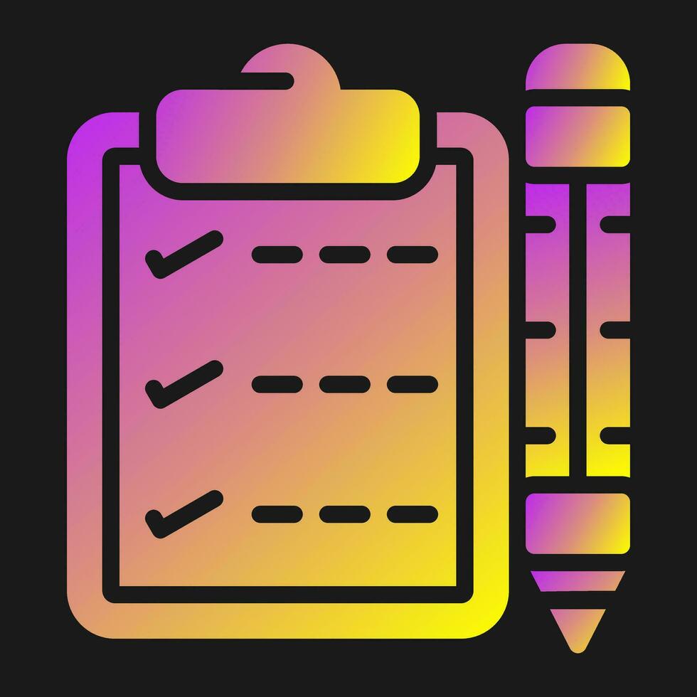 Writing pad Vector Icon
