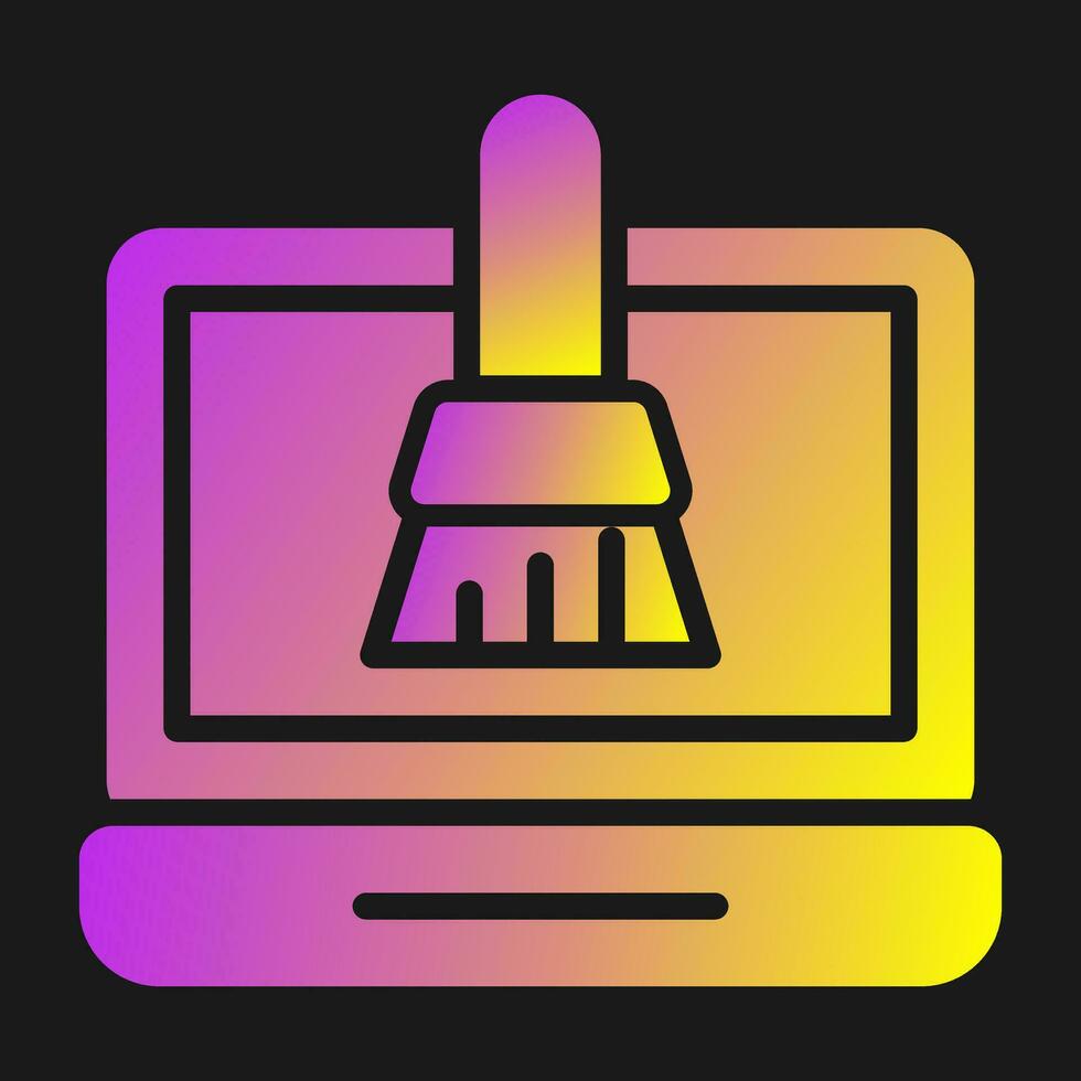 Disk Cleanup Vector Icon