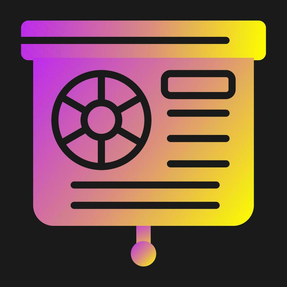 Presentation Slide Vector Icon