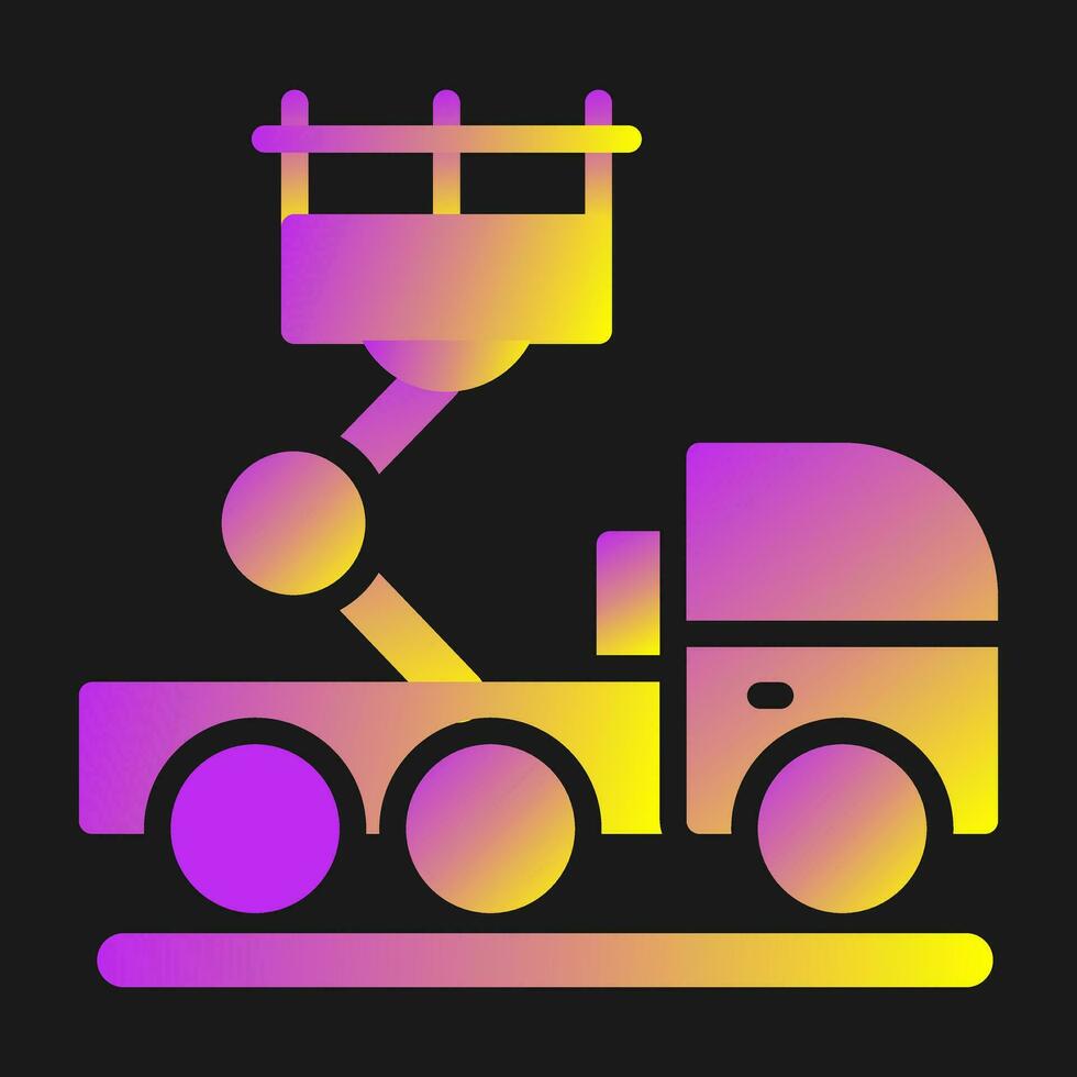 Ladder Truck Vector Icon