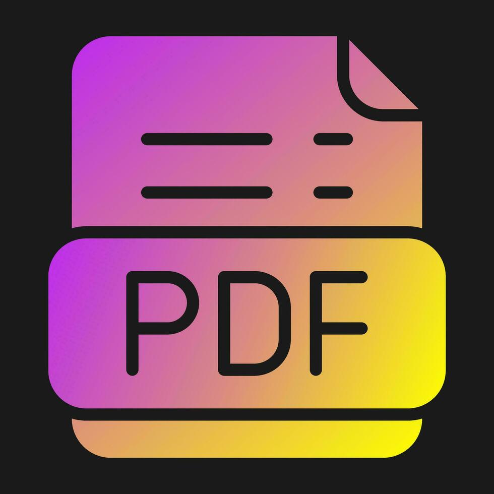 icono de vector de pdf