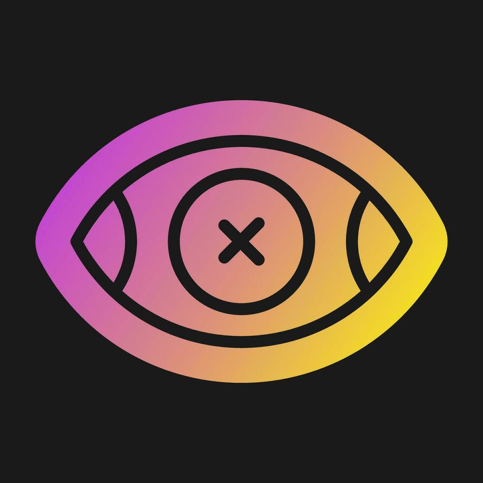 Eye Crossed Vector Icon