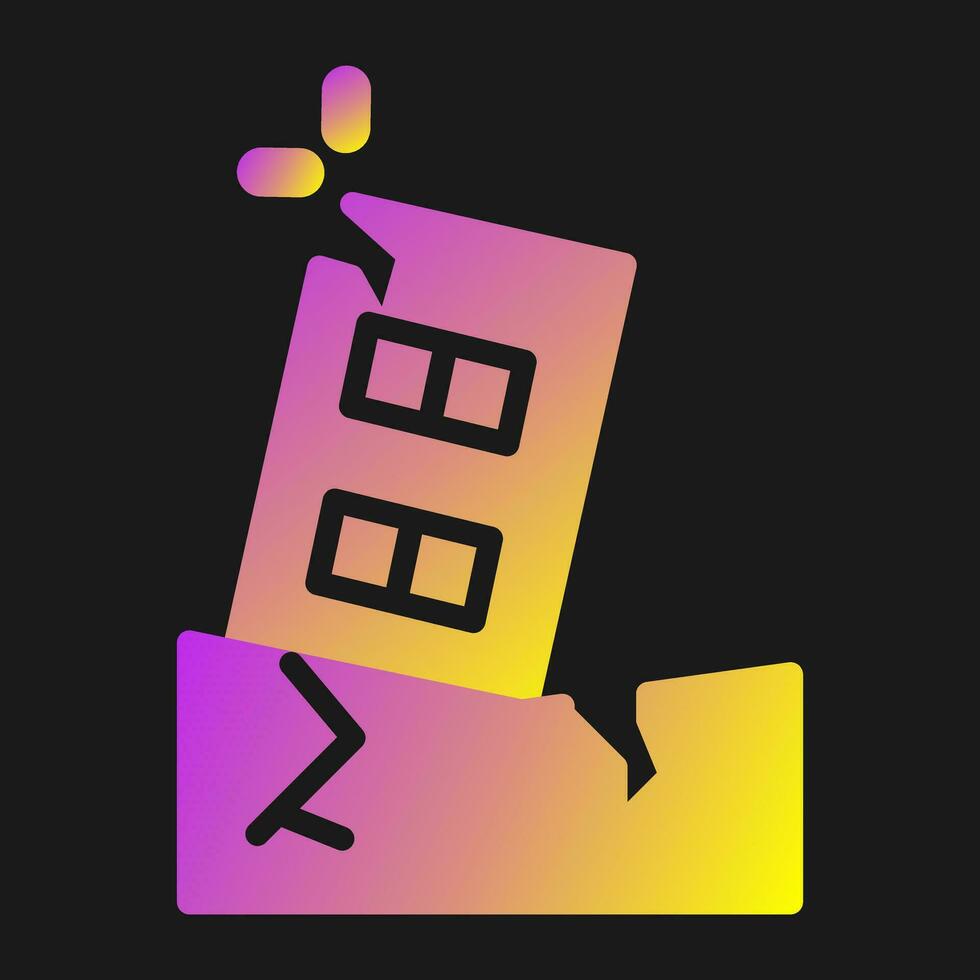 Earthquake Vector Icon