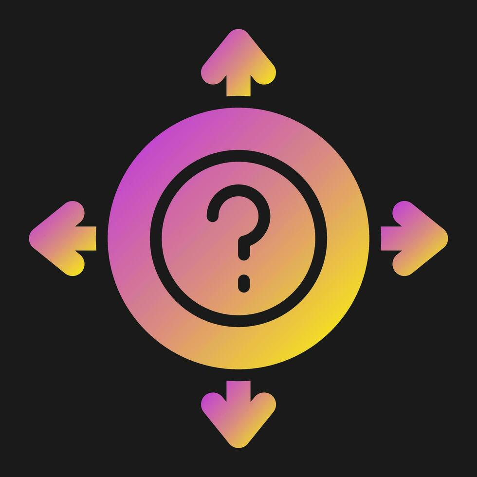 Uncertainty Vector Icon