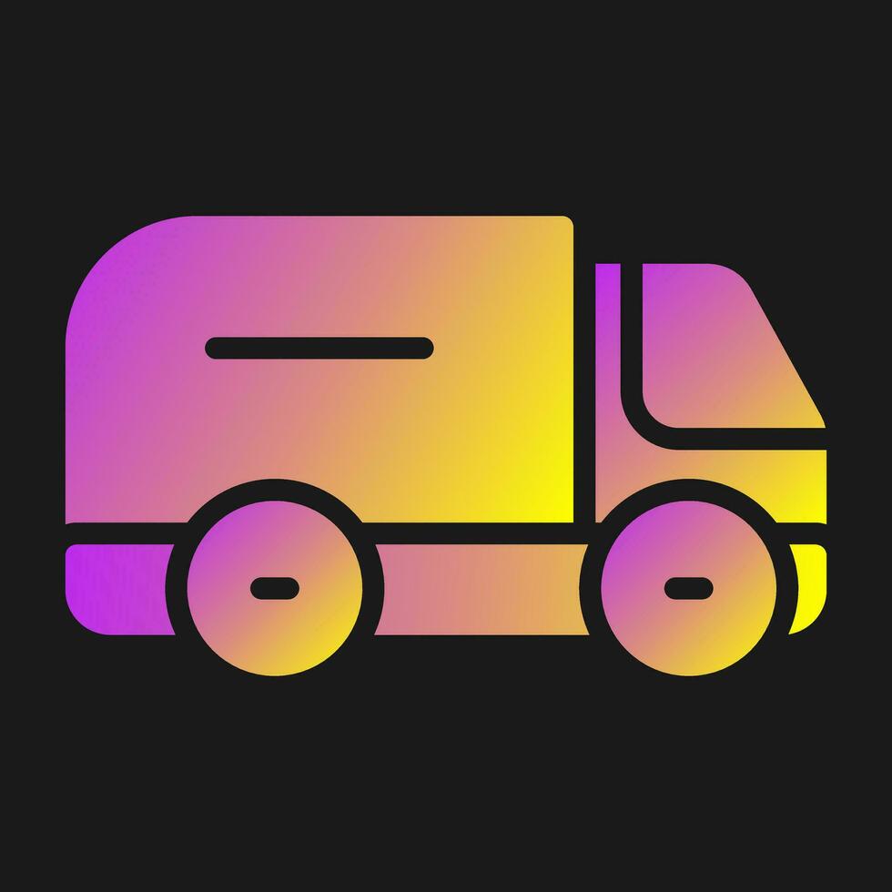 Truck Side Vector Icon