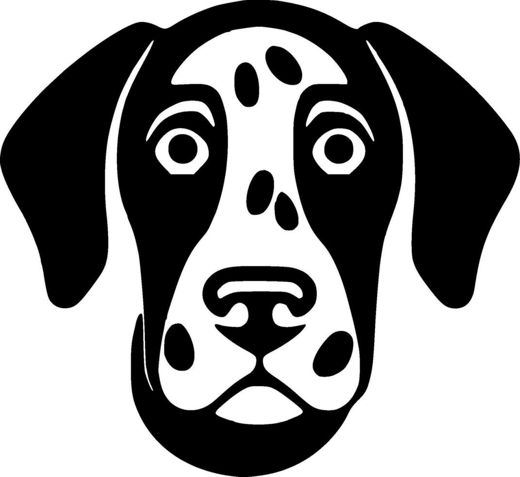 Dalmatian, Minimalist and Simple Silhouette - Vector illustration