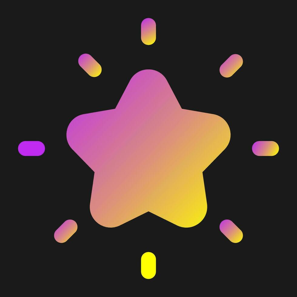 Shining Star Vector Icon