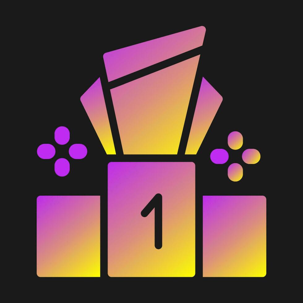 Podium Vector Icon