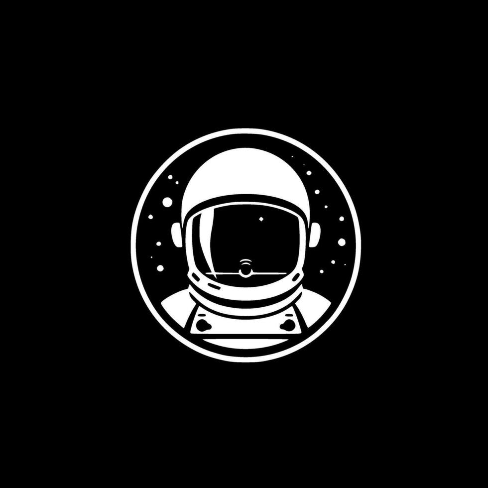 Astronaut, Minimalist and Simple Silhouette - Vector illustration