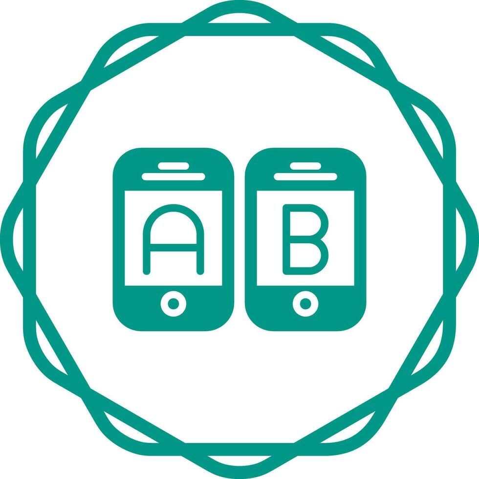 A B Testing Vector Icon